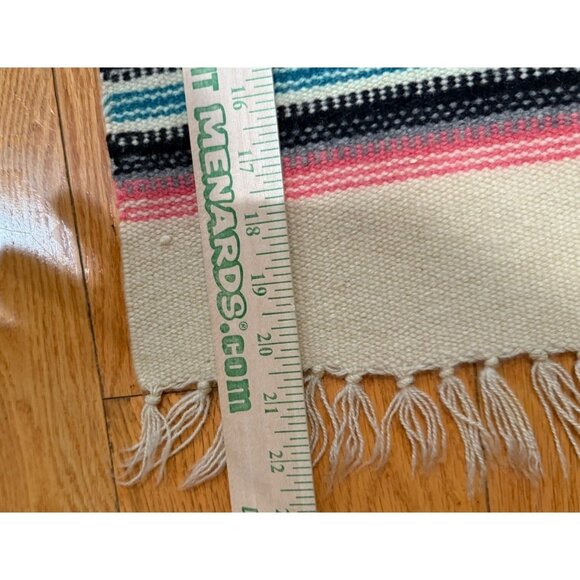 Southwest Wool Rug/Tabletop Hand Woven Tapestry Thunderbird 9” X 18.5” Vtg - Picture 3 of 9